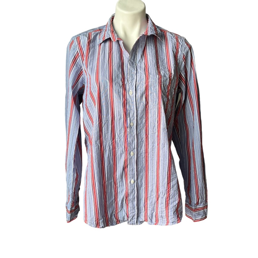 Frank and Eileen Barry Crinkle Woven Button Up Shirt - Picture 2 of 13